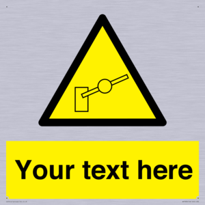 Custom warning barrier